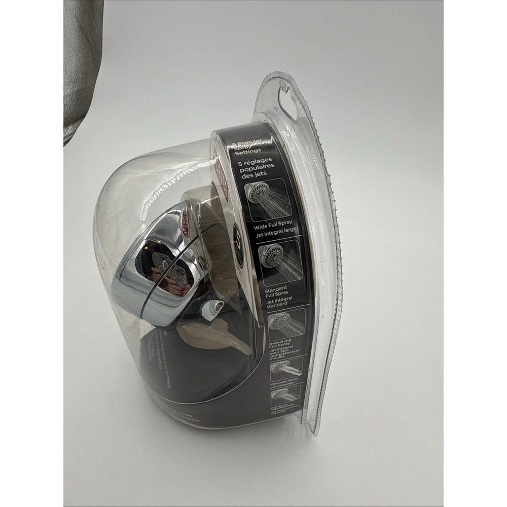 Delta 75551 Five Spray Massage Shower Head Chrome Faucet - Picture 4 of 5